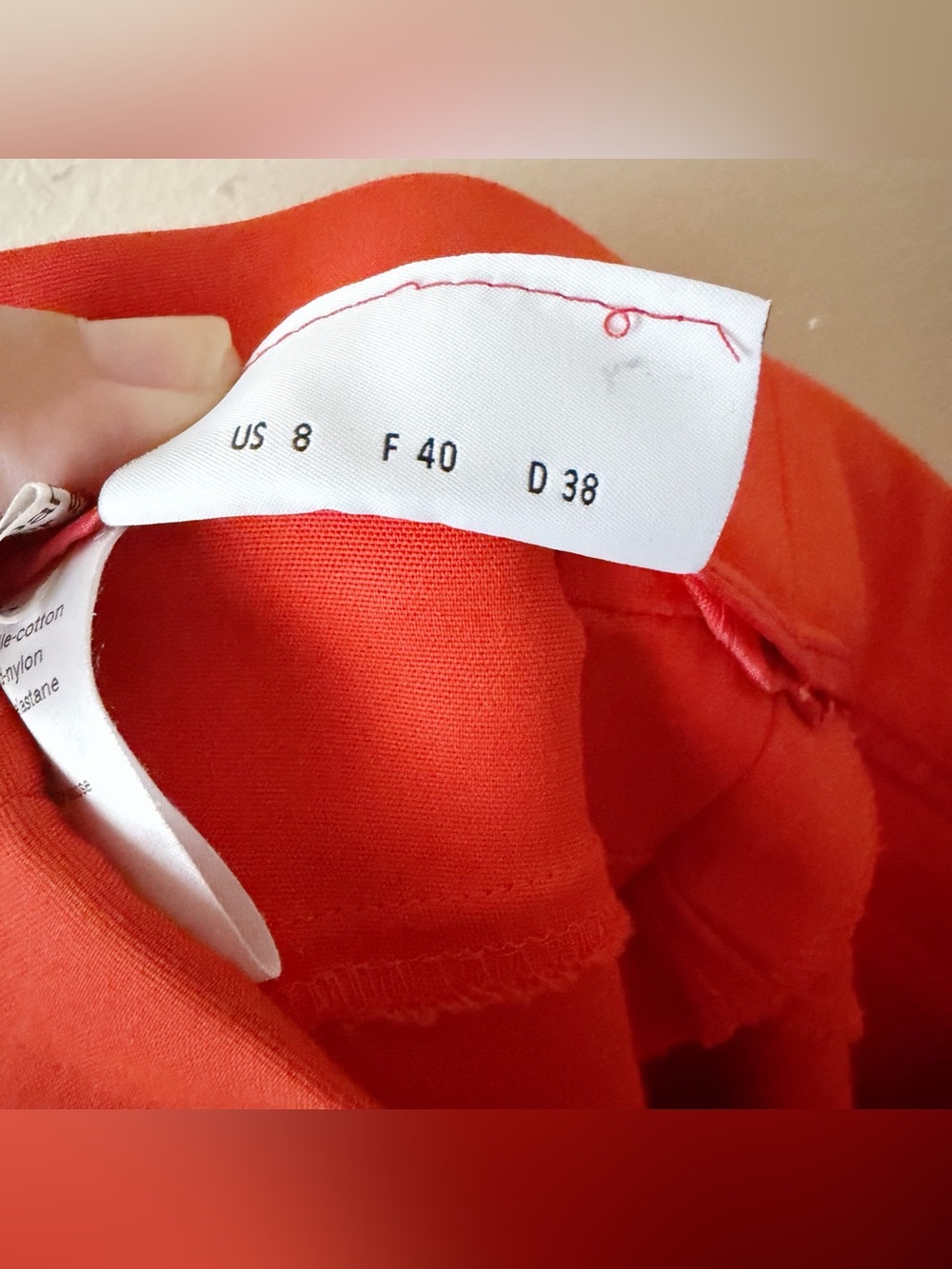 Akris Punto | Franca Trouser Pants Cropped Pleat Front Bright Orange Size 8 - Picture 8 of 8